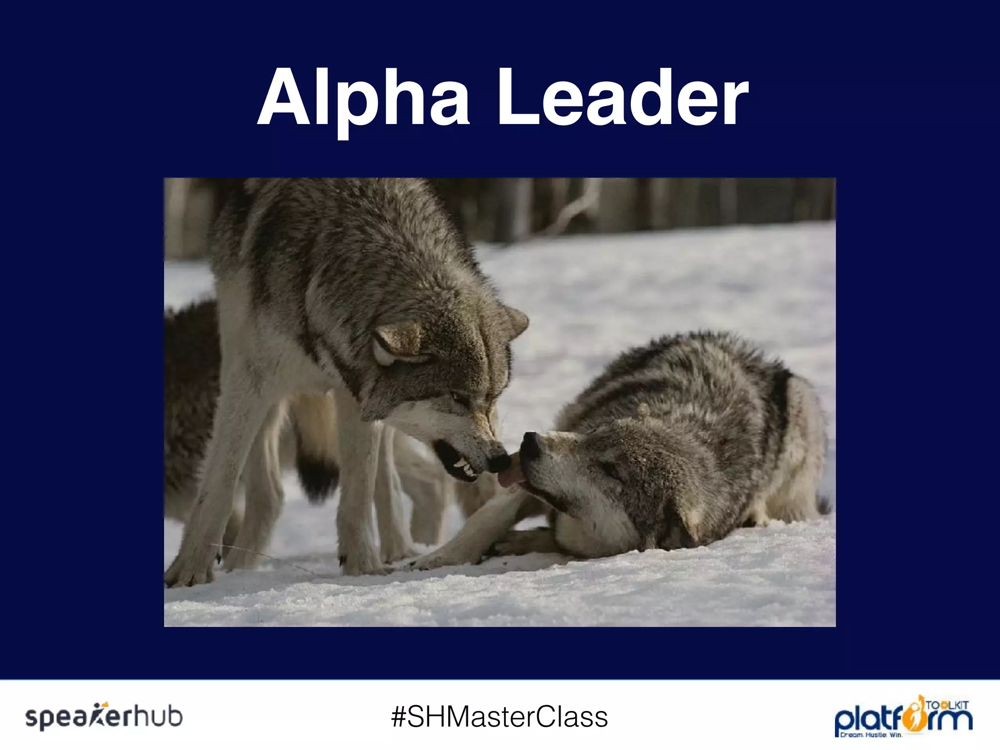 #SHMasterClass
Alpha Leader
 