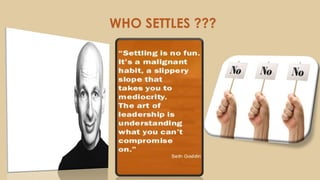 WHO SETTLES ???
 