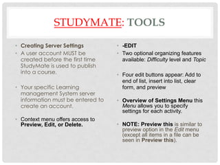 Tribe study mate presentation | PPT