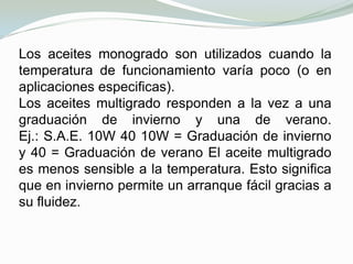 Alta volatilidadNAFTÉNICOS: Bajo índice de viscosidad