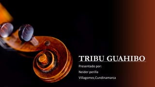 TRIBU GUAHIBO
Presentado por:
Neider perilla
Villagomez,Cundinamarca
 