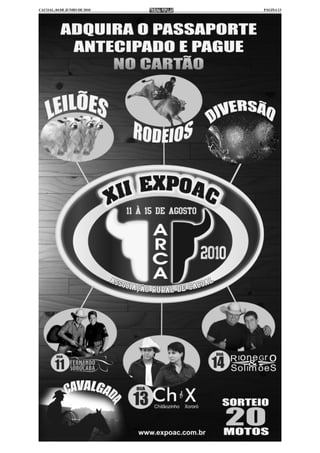 CACOAL, 04 DE JUNHO DE 2010   PÁGINA 13
 