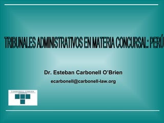 Dr. Esteban Carbonell O’Brien
  ecarbonell@carbonell-law.org
 