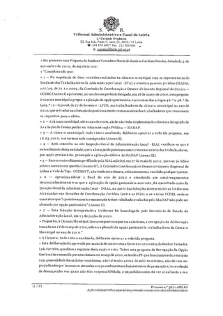 Sentença do Tribunal Administrativo sobre processo do STAL contra Câmara de Tomar