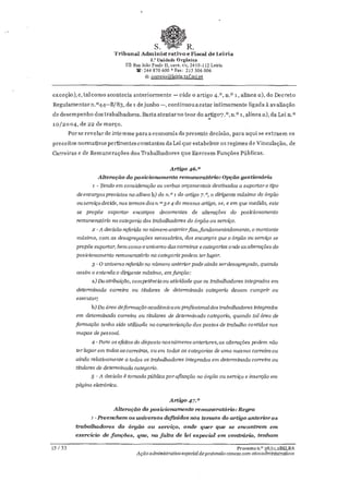 Sentença do Tribunal Administrativo sobre processo do STAL contra Câmara de Tomar