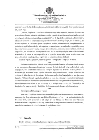 Sentença do Tribunal Administrativo sobre processo do STAL contra Câmara de Tomar