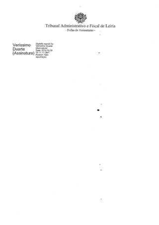 Sentença do Tribunal Administrativo sobre processo do STAL contra Câmara de Tomar