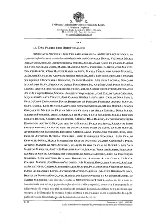 Sentença do Tribunal Administrativo sobre processo do STAL contra Câmara de Tomar