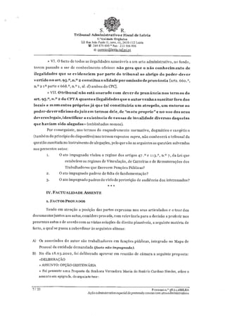 Sentença do Tribunal Administrativo sobre processo do STAL contra Câmara de Tomar