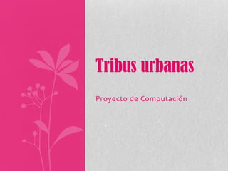Proyecto de Computación Tribus urbanas 