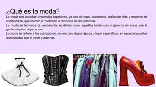 Moda en la cultura urbana 1930/Actualidad | PPTX