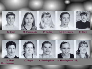 K. Cool   M. Cummings       P. Farina     M. Greenslete        C. Hart




     D. Hart    C. Hayes     A. Herringshaw   A. Herringshaw   H.
Herringshaw
 