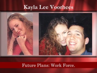 Kayla Lee Voorhees




Senior Quote: IfPlans: Workto be, it will be.
        Future it is meant Force.
 