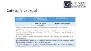 Categoría Especial
 