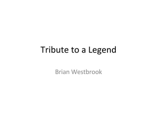 Tribute to a Legend Brian Westbrook 
