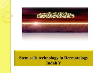 Stem cells technology in Dermatology
Indah Y
 