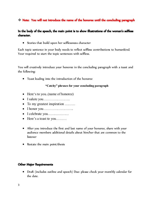 tribute speech outline barca fontanacountryinn com tribute speech outline