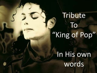  Tribute  To  “King of Pop”