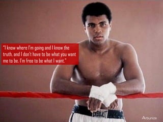 “I know where I'm going and I know the
truth, and I don't have to be what you want
me to be. I'm free to be what I want.”
 