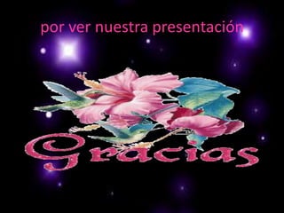 por ver nuestra presentación