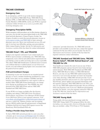 Tricare disaster flyer