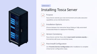 Tosca Installation & Setup – Getting Started | PPTX