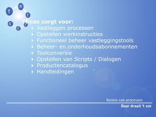  Opstellen werkinstructies