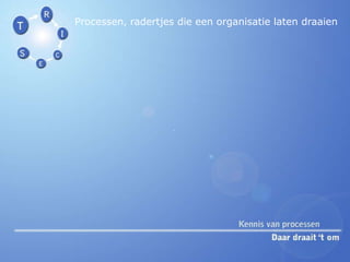 Processen, radertjes die een organisatie laten draaien 