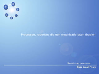 Processen, radertjes die een organisatie laten draaien 