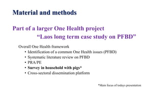 Using a One Health approach to assess and reduce parasitic foodborne diseases such as trichinellosis in Southern Laos