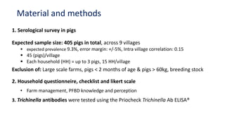 Using a One Health approach to assess and reduce parasitic foodborne diseases such as trichinellosis in Southern Laos