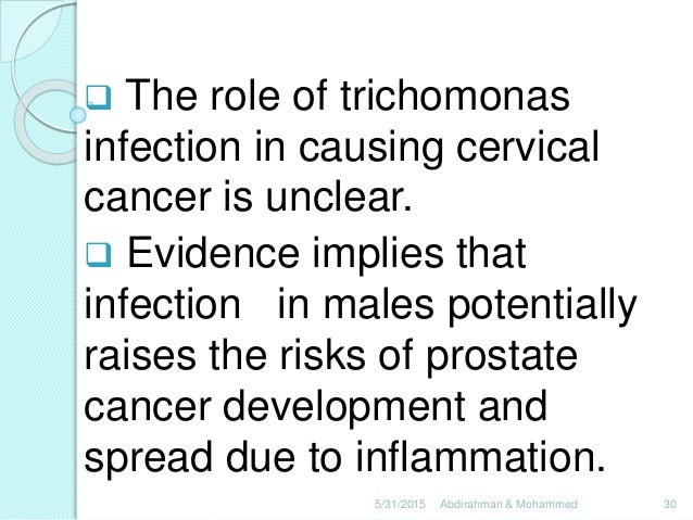 What causes trichomoniasis?