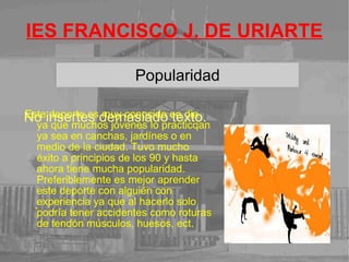 El Tricking vino cuando la gente comenzó a usar las Artes Marciales como vía de entretenimiento e interpretación en Estados Unidos. 