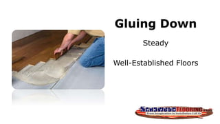 Gluing Down
Steady
Well-Established Floors
 