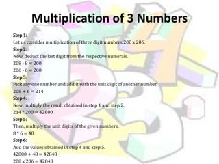 Tips & Tricks in mathematics