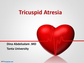 Tricuspid Atresia
Dina Abdelsalam .MD
Tanta University
 