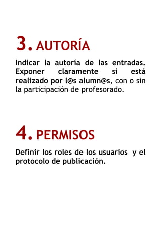 Tridecálogo sobre blogs