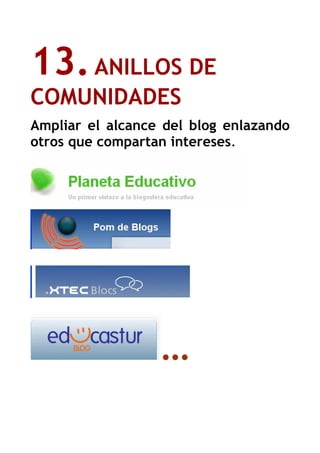 Tridecálogo sobre blogs