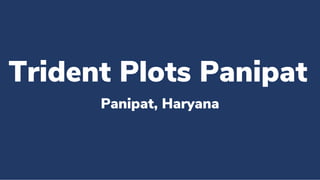 Trident Plots Panipat
Panipat, Haryana
 