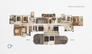 N
TYPICAL FLOOR PLAN
2 BHK3 BHK
N
TYPICAL FLOOR PLAN
2 BHK3 BHK
 