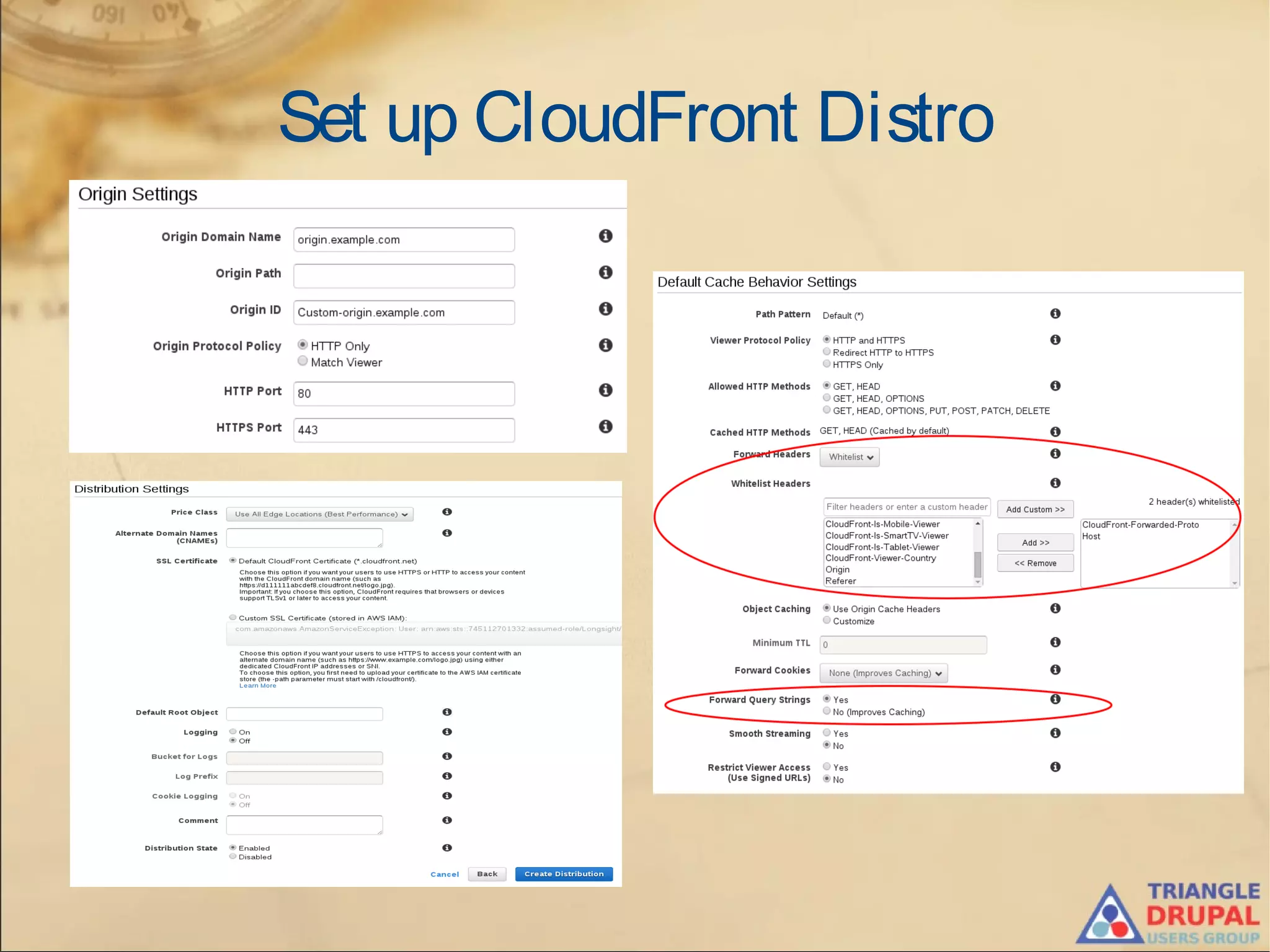 Set up CloudFront Distro
 