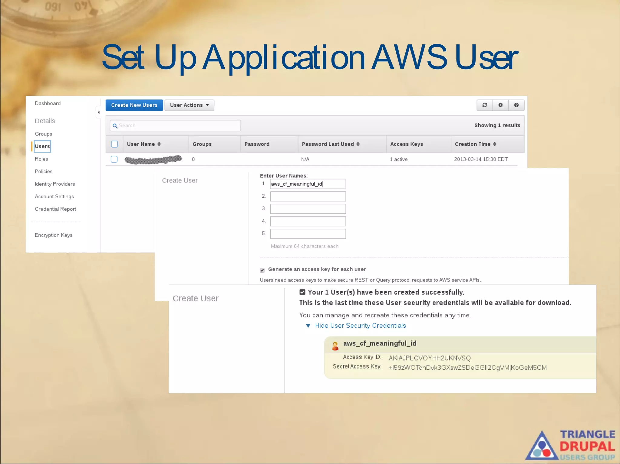 Set UpApplicationAWSUser
 