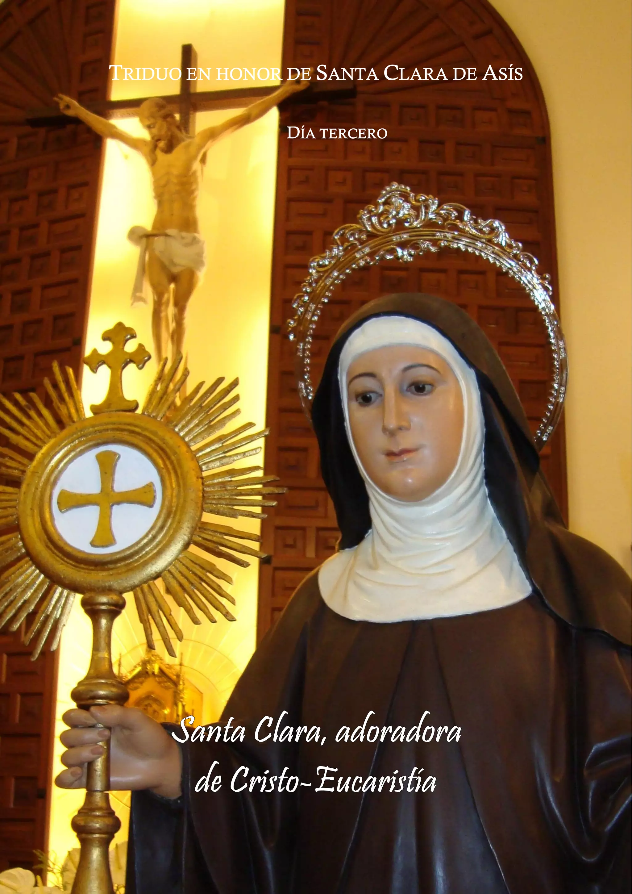 Librito Novena Triduo De Santa Clara De Asís - 16 Páginas, Devocional Compacto Para Oración Y Santería