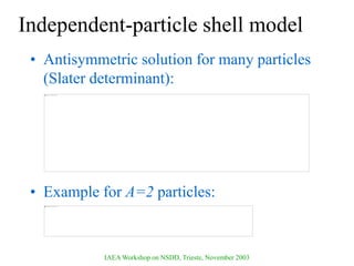 Nucleur shell model of atom by P. Van isacker | PPT