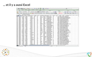 ... et il y a aussi Excel
 