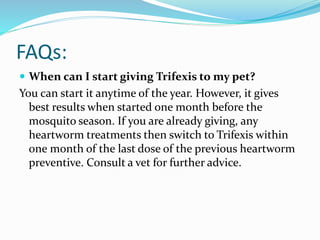 Trifexis chewable tablets for dogs