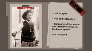 Trifles (One Act Play) presentation by Susan Glaspell