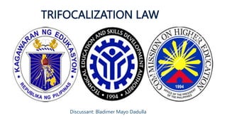 TRIFOCALIZATION LAW
Discussant: Bladimer Mayo Dadulla
 