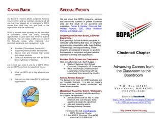 Trifold Brochure: BDPA Cincinnati | PPT