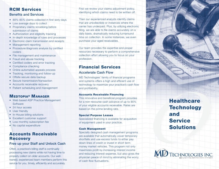BROCHURE MD Technologies, Inc. Your Medical Billing Outsourcing Par…